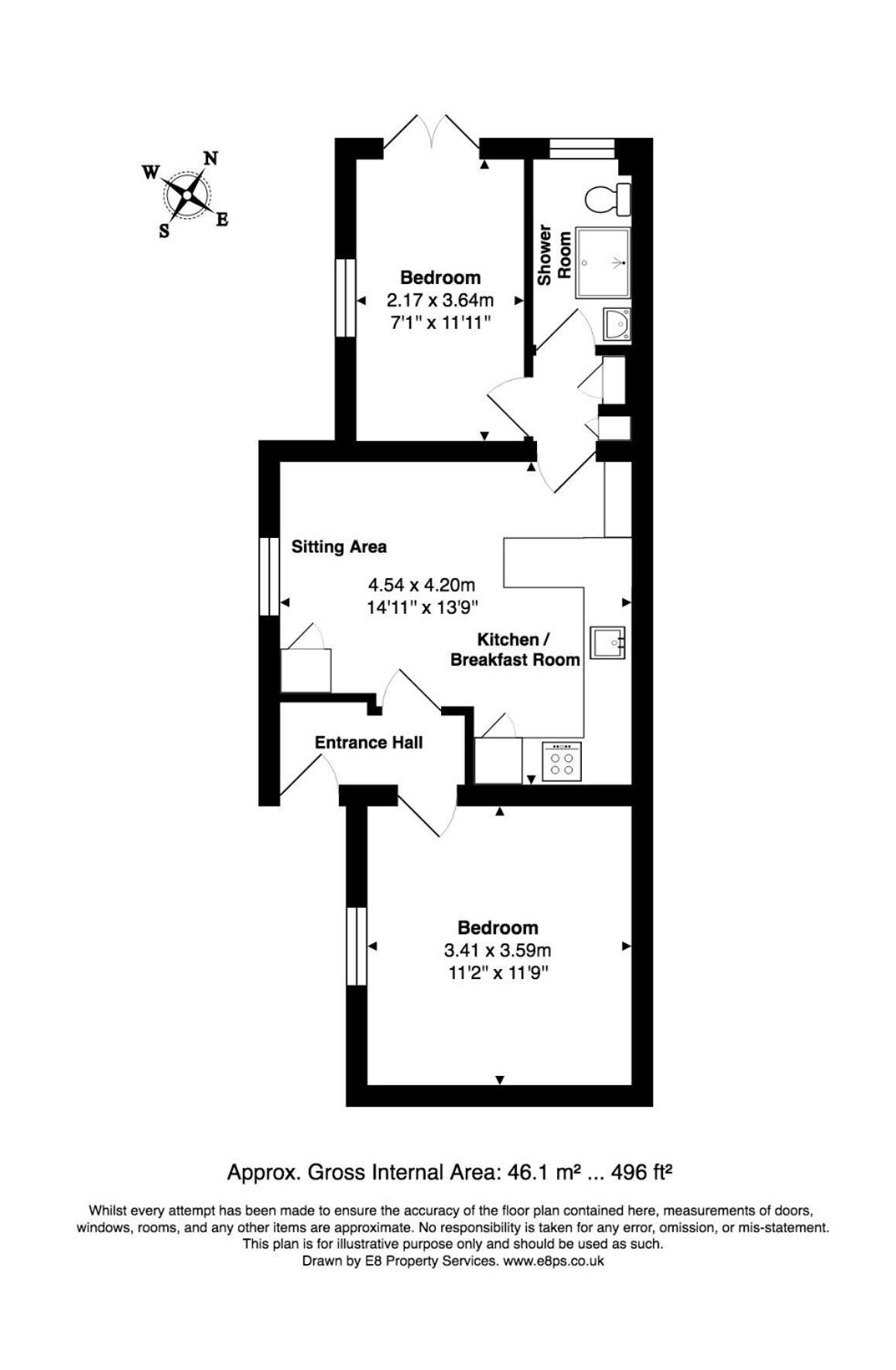 Flat 3, 158 Abingdon Road Apartment *
